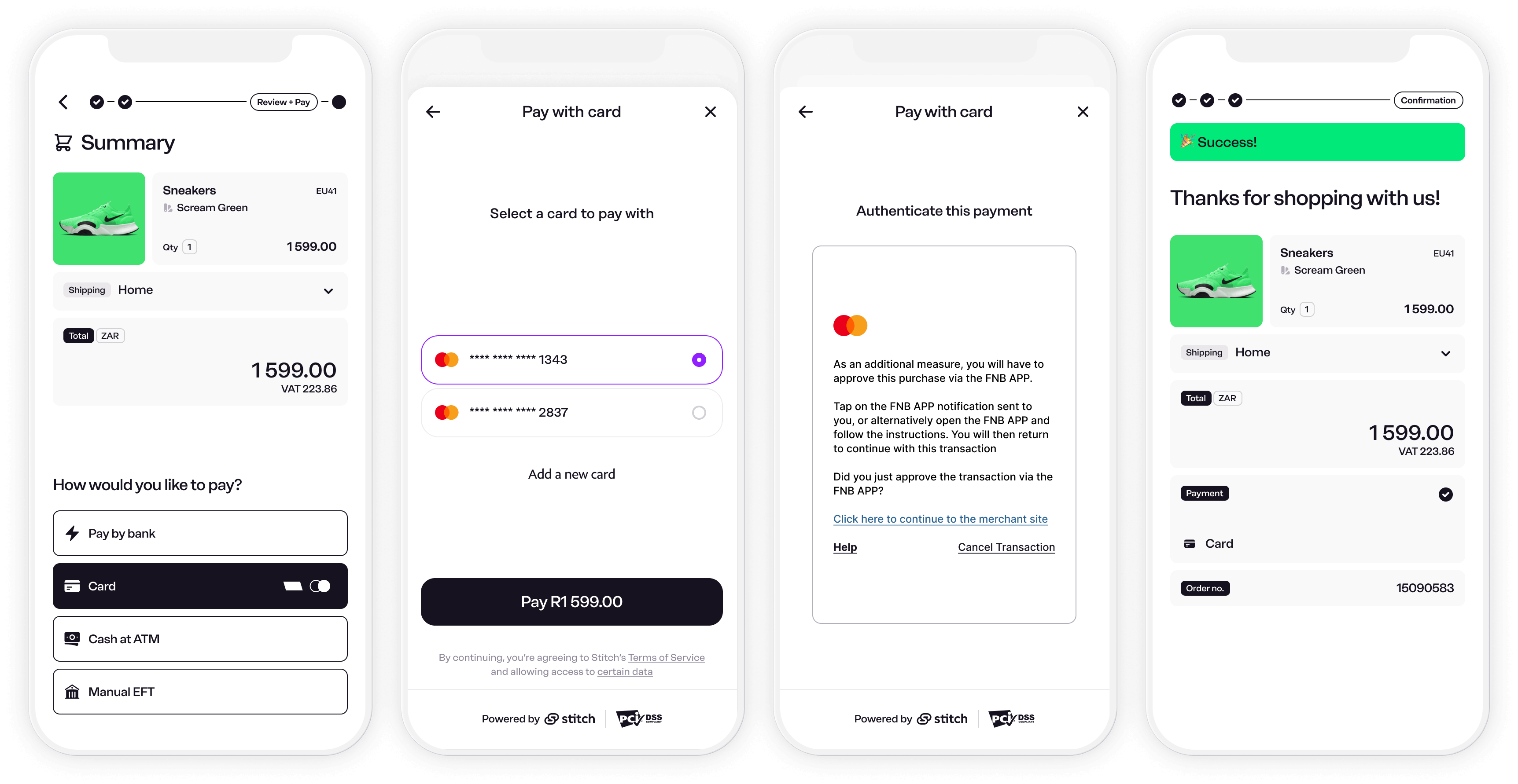 Stitch Card - Returning user flow with “remember me” functionality enabled for subsequent payments.png